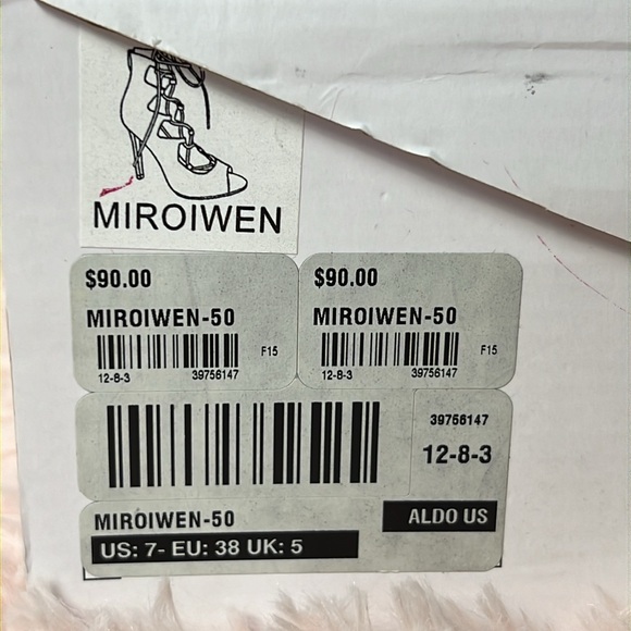 ALDO Purple/Fuchsia Strappy Heeled Sandals US 7 - Picture 6 of 6